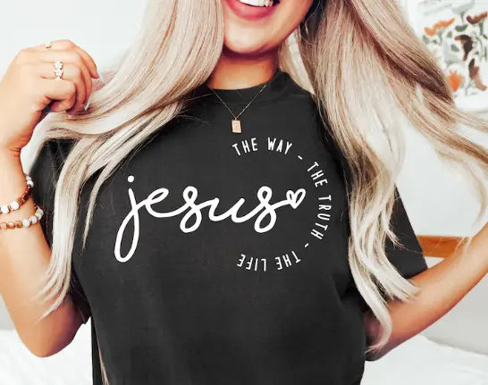 Jesus the Way, the Truth, the Life: Beige / 3XL The Turquoise Pistol LLC