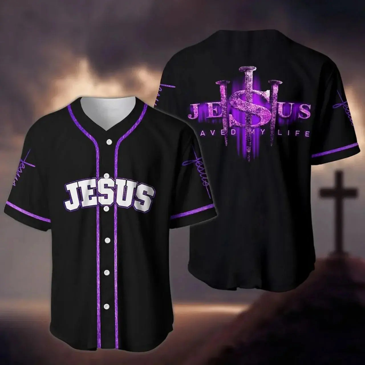 Jesus Save My Life Baseball Jersey Shirt 3D All Over Printed Baseball Jersey Shirts hip hop Tops eprolo