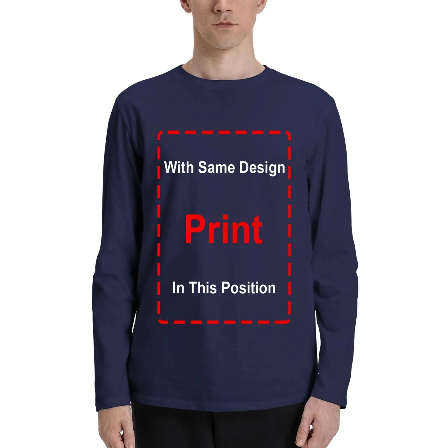Navy blue long sleeve Armor of God kids t-shirt with customizable front print position, Christian religious design for toddlers.