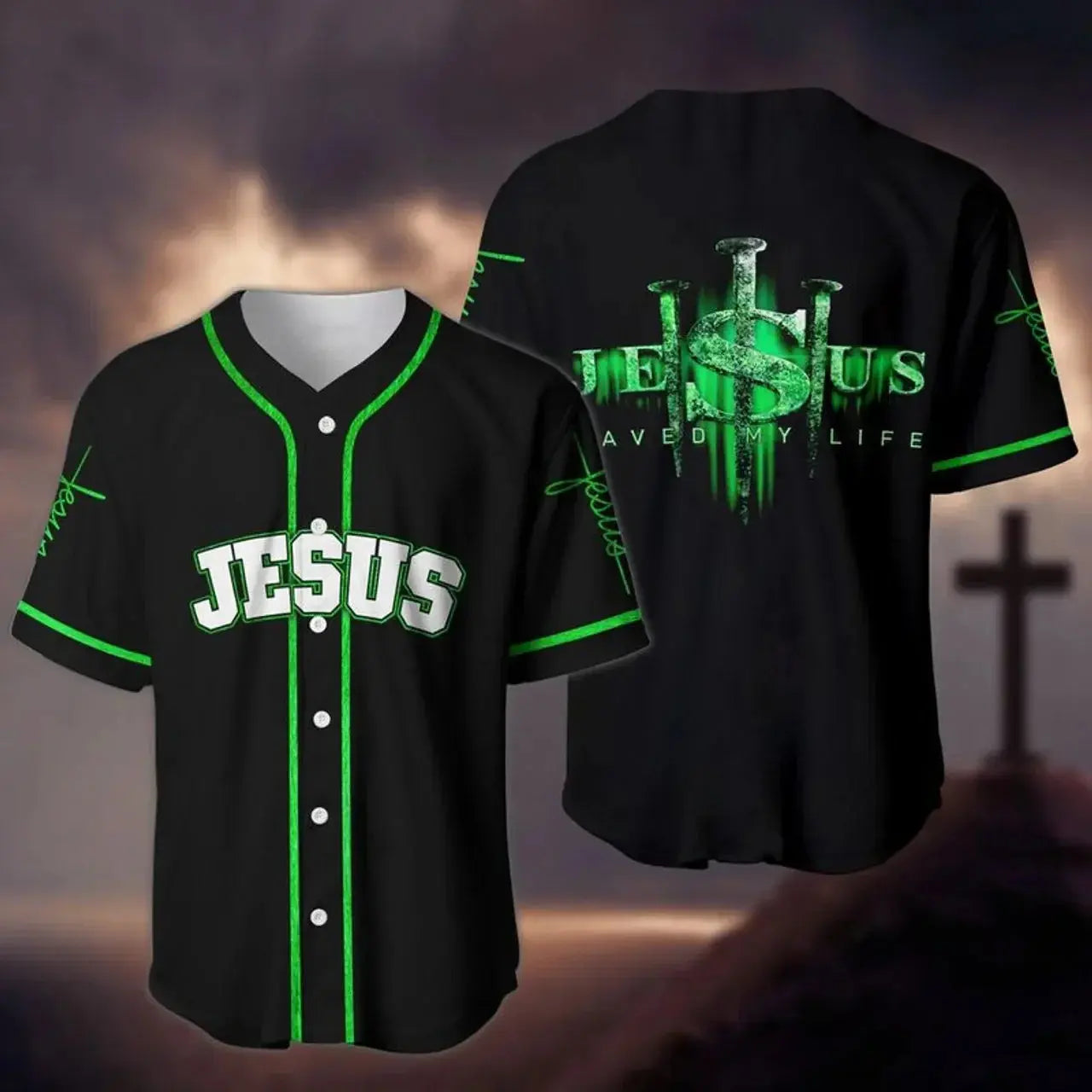 Jesus Save My Life Baseball Jersey Shirt 3D All Over Printed Baseball Jersey Shirts hip hop Tops eprolo
