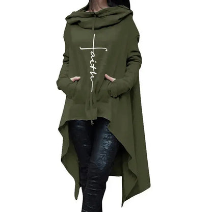 Faith Print Sweatshirt Hoodies eprolo