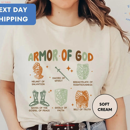 Armor Of God Kids T Shirt Christian Toddler Jesus Religious Shield Bible Verse Lover long or short sleeves Hebrews revelation