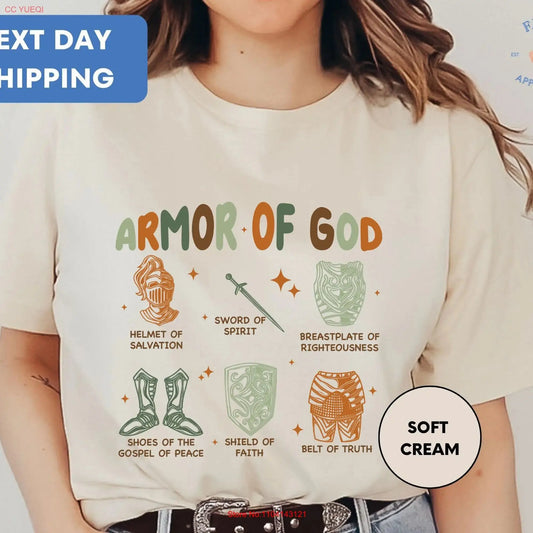 Armor Of God Kids T Shirt Christian Toddler Jesus Religious Shield Bible Verse Lover long or short sleeves Hebrews revelation