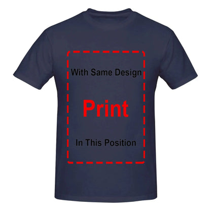 Navy blue kids t-shirt with customizable print area for Armor Of God design