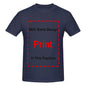 Navy blue kids t-shirt with customizable print area for Armor Of God design
