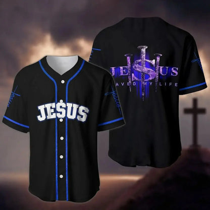 Jesus Save My Life Baseball Jersey Shirt 3D All Over Printed Baseball Jersey Shirts hip hop Tops eprolo