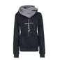 Autumn Winter Hoodies Sweatshirts Women Faith Embroidered Sweatshirt Long Sleeve Pullovers Christmas Casual Warm Hooded Tops eprolo