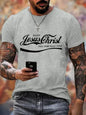 Men's Enjoy Jesus Christ Cotton Casual Text Letters Crew Neck T-Shirt Hebrews revelation