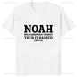 Funny Jesus Christians Sayings Tshirt Noah Was A Conspiracy Theorist Then It Rained T-Shirt Fashion Casual Loose Streetwear Tees Hebrews revelation