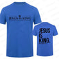 T Shirt Tees for Men Jesus Is King Print Fashion Casual Short Sleeve T-shirt for Summer Casual T-shirts Christian Faith Tshirts Hebrews Revelation LLC