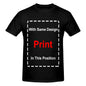 Black kids t-shirt with customizable Armor Of God Christian design print area indicator