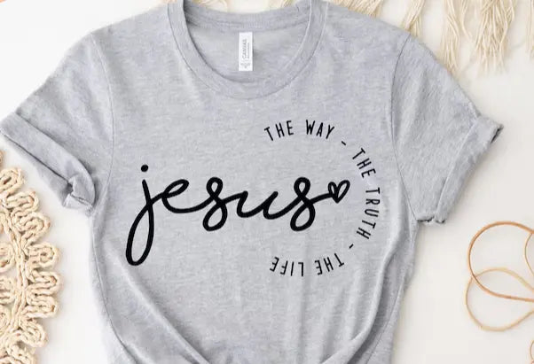 Jesus the Way, the Truth, the Life: Beige / XL The Turquoise Pistol LLC