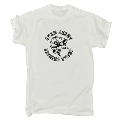 Even Jesus Has A Fishing Story Fish Mens Funny T Shirt eprolo