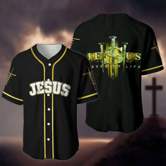 Jesus Save My Life Baseball Jersey Shirt 3D All Over Printed Baseball Jersey Shirts hip hop Tops eprolo