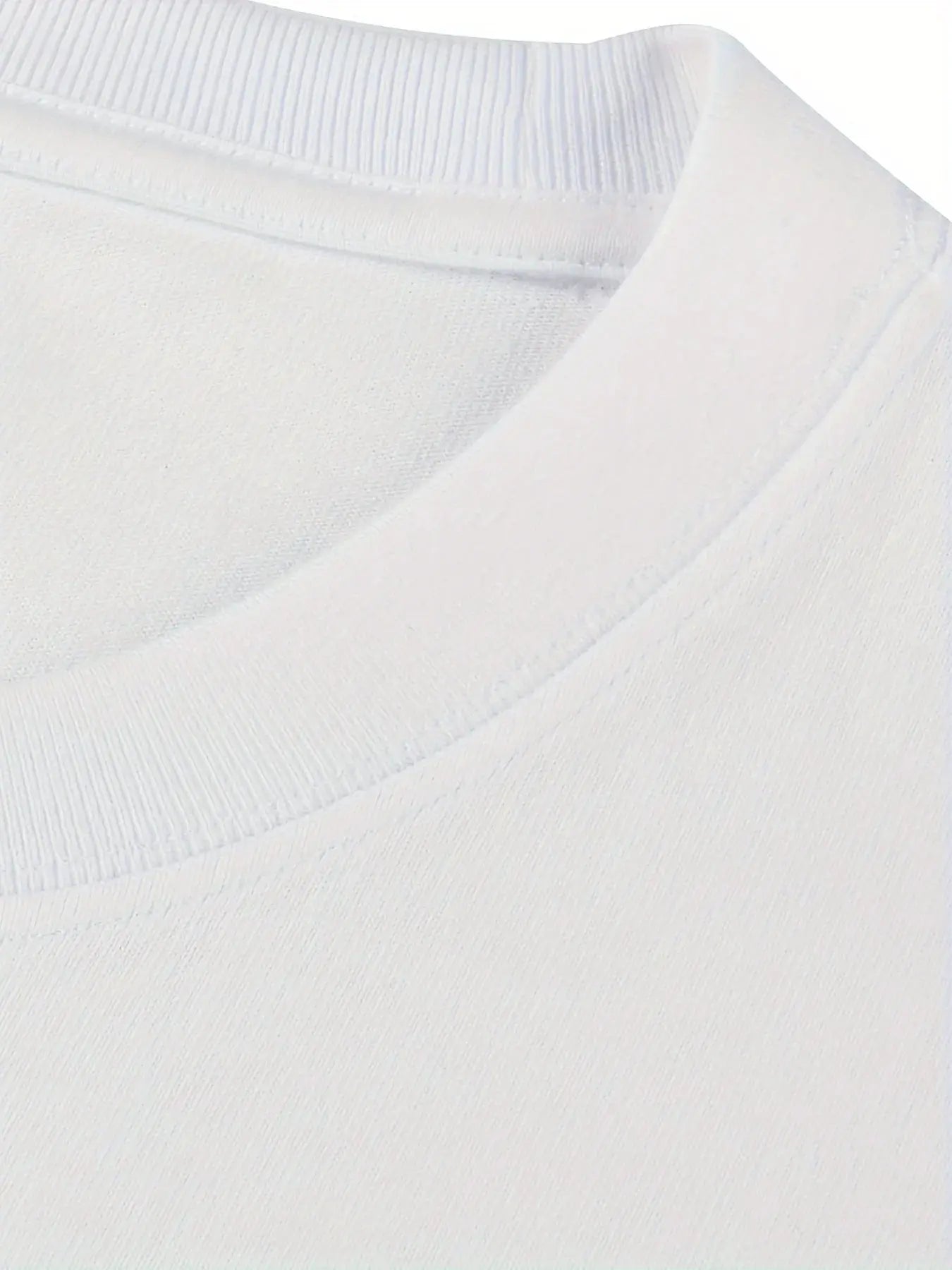 Men's 100% Cotton Crew Neck T-Shirt with "JESUS" Print, Casual Sports Style, Breathable Knit Fabric eprolo